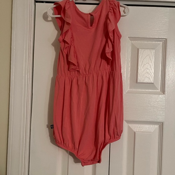 Pink Ruffled Kids One Piece - Picture 2 of 4